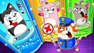 Anima Divertido: Polic&iacute;a Hoo Doo ense&ntilde;a c&oacute;mo usar el ASCENSOR con seguridad 🚨🐾 | Hola Hoo Doo