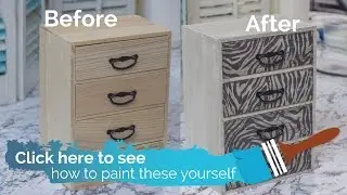 How To Paint A Chest of Drawers Using Farmhouse Paints and Texture Tissues