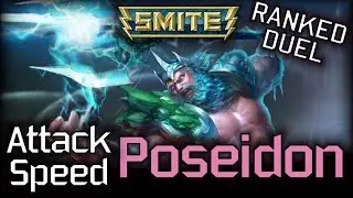 Smite duel ranked 1v1 Poseidon build! #2 Poseidon Attack Speed