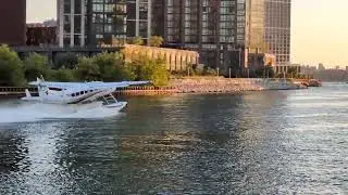 Newton Creek seaplane takeoff