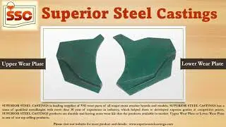 Sand Making Machine VSI || M-Sand || Lower Wear Plate || Upper Wear Plate || Superior Steel Castings