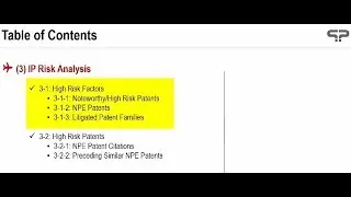 PatentPia Prometheus Guide 3-1 High Risk Factors
