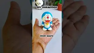 Doraemon Craft From Waste Materials | #diy #doraemon #cartoon  #bestoutofwaste