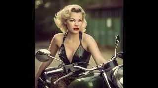 Beautiful Motorcycle Babes - Pin Up Girls