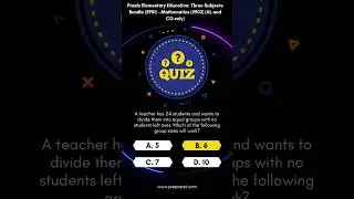 Praxis Elementary Education: Three Subjects Bundle (5901) &ndash; Mathematics (5903) (AL & CO only)