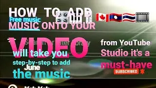 How to Add Music To Your Creative Video From YouTube Studio this is a teaching tool