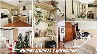MUCHA LIMPIEZA Y MUCHA MOTIVACIÓN 💪 TODO LA MAÑANA LIMPIANDO LA CASA 🏡