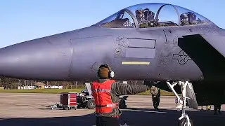F-15 Fighter Aircraft 'Integrated Combat Turn'