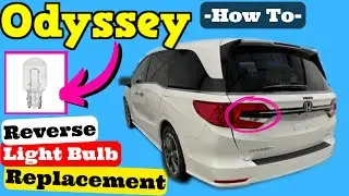 Honda Odyssey Reverse Back Up Light Bulb Replacement How to 2018 2019 2020 2021 2022 2023