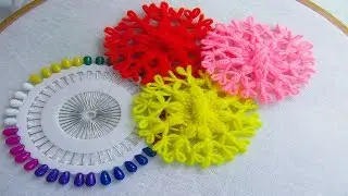 Hand Embroidery Amazing Trick, Easy Flower Embroidery Trick, Easy Sewing Hack