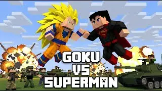 Minecraft, Goku vs Superman - Minecraft Animation (Dragon Ball Super fans)