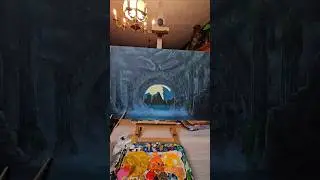 Gotta trust the process on this new Atlantis painting 🏛
