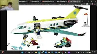 building the lego city emergency air ambulance airplane toy set code 60465 step by step