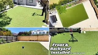 Front Yard & Backyard Putting Green Installed