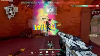 VALORANT - WON WITH RADIANT CRISIS 001 SPECTRE FINISHER ANIMATION - ASCENT