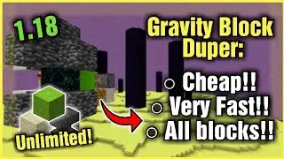 BEST GRAVITY BLOCK DUPER (SAND AND CONCRETE FARM) In Minecraft Bedrock 1.19+