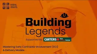 The Building Legends Workshop on Mastering ECI & Delivery Models - Bradley Coley