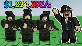 Becoming A Billionaire Merging Soldiers in Roblox Merge Your Army...