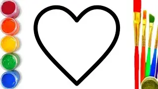 Bolalar uchun Yurak rasm chizish/Drawing Heart for children/Рисование Сердце для детей