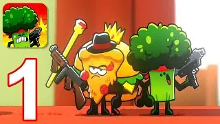 Food Gang - Gameplay Walkthrough Part 1 Tutorial (iOS, Android)