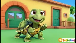 🐢 Turtle Wins the Race | 3D Animated Nursery Rhyme for Kids