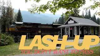 FULL TRAIN ~ 4 Engines at the Last Spike! CP Heritage & KCS Grey Ghost at Craigellachie BC