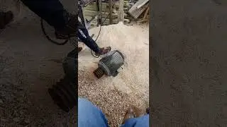 test after rewind three phase motor HP 10 RP  #gearmotor #transponder #motormounts #motorstarting