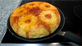 BOLO DE ANANÁS NA FRIGIDEIRA SIMPLES, RÁPIDO E SUPER FOFINHO