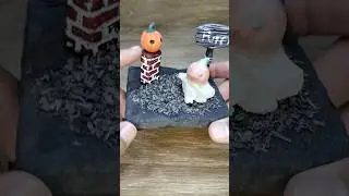 Abobora de Biscuit #diy #ab&oacute;bora #diorama #biscuitpassoapasso