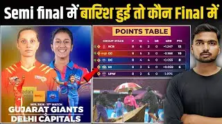 WPL 2026: If it rains in the Semi-Finals, who will advance to the Finals? | ICC Rules | Points Table