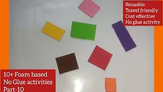 Creative No Glue Foam Color Sorting Activity for Children!