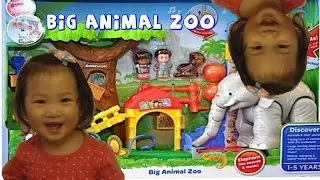 FISHER PRICE LITTLE PEOPLE TOYS BIG WORLD BIG ANIMAL ZOO SURPRISE FUN UNBOXING