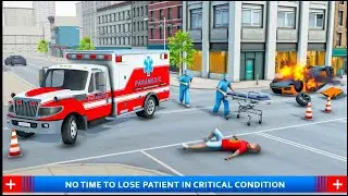 Ambulance Rescue Driving Simulator Gameplay || Police Ambulance Van Driving Game 2024 || New Game