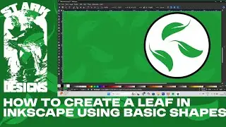 How to create a leaf in inkscape using basic shapes