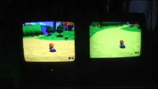 N64 PAL vs NTSC Speed Comparison - Super Mario 64