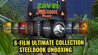 Jurassic World 6-Film Ultimate Collection Zavvi Exclusive 4K Ultra HD + Blu-ray Steelbook Set