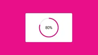 Circular Progress Bar using HTML CSS & JavaScript
