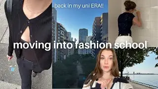 ep 12: moving into fashion school 🎀 | uni move-in vlog, hauls, decorating & chat with me