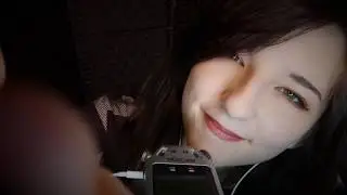 ASMR- Up-Close Kisses, Breathing, Hand Movements, and More 🎃 (tascam tingles)
