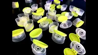 Two color flip-top cap mold