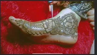 New Stylish Henna Design On The Foot |Beautiful Henna Design On The Foot | #henna #mehndi #shorts 