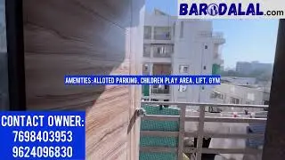 semi furnished 3bhk flat for sale in vadodara, vasna bhayli road ,