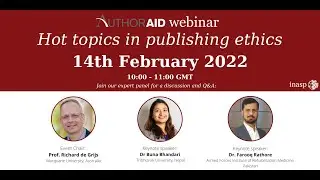 AuthorAID webinar - Hot topics in publishing ethics