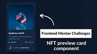 NFT preview card component - Frontend Mentor Challenges