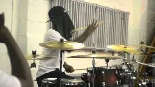 Kevin Bowden Playing the Drums Blindfolded