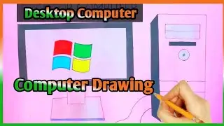 How to Draw Computer। Computer Ki Drawing। Drawing।Computer Parts Drawing।🖥️🔥❤️