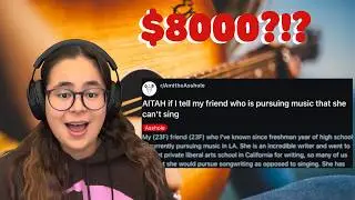 $8000?!? | Singer-songwriter reacts to music r/AITA posts