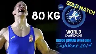 Gold Match - Greco Roman Wrestling 80 kg - E. SALEEV (RUS) vs P. BACSI (HUN) - Tashkent 2014