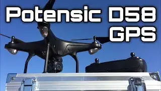 Potensic D58, FPV-дрон с камерой 1080p, 5G WiFi HD видео в реальном времени, GPS автоматический в...