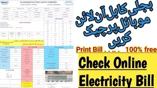 How to check Electricity Bill Online in Pakistan || IESCO, LESCO BILL || Duplicate BILL in Urdu